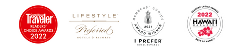 Conde Nast Traveler, Hawaii Magazine, iPrefer Awards and Preferred Lifestyle logo