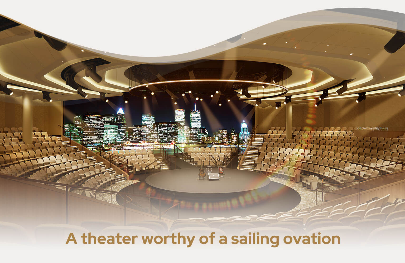 Sun Princess elegant theater.