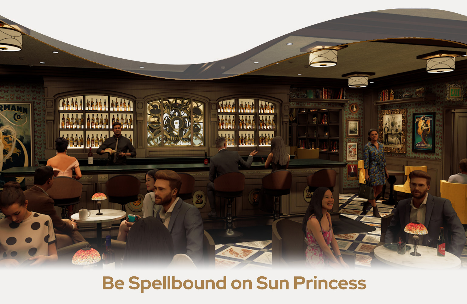 Sun Princess Signature Collection suite elegant and extra spacious.