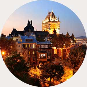 Skyline of Québec City.