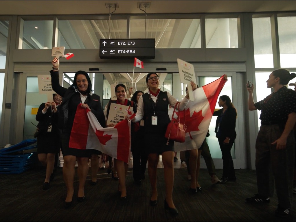 Air Canada sends Team Canada off with a special celebration