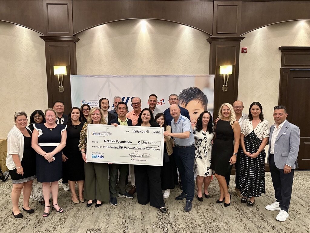 TravelBrands raises more than $300,000 for SickKids Foundation