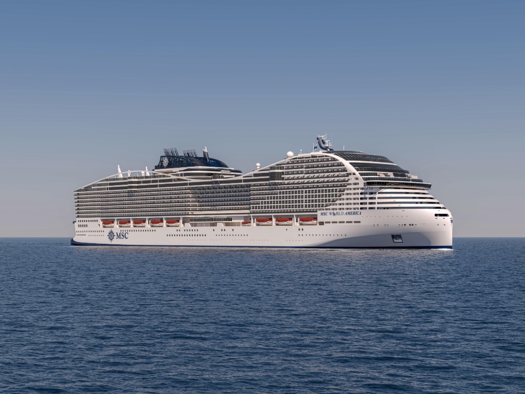 MSC World America to offer 19 cabin categories