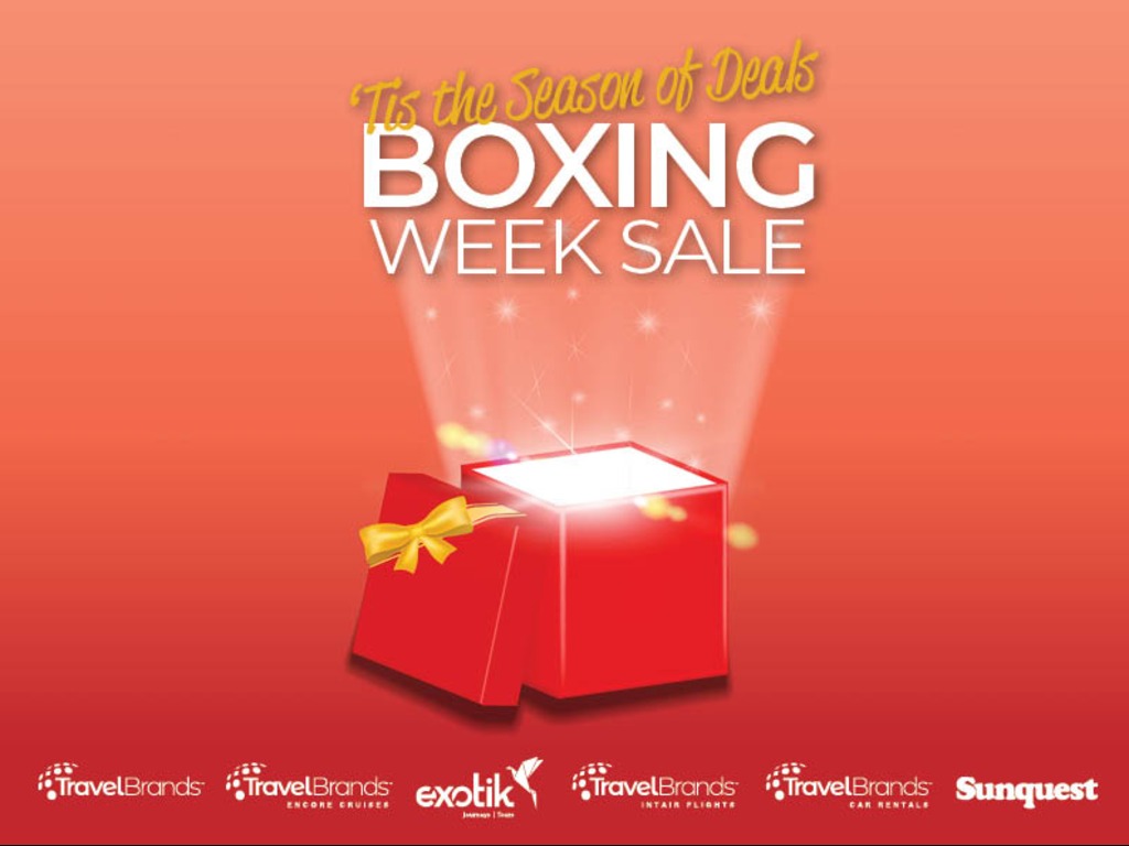 Rewards, savings from TravelBrands during Boxing Week sale